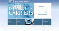 Desktop Screenshot of carriers.myuts.net